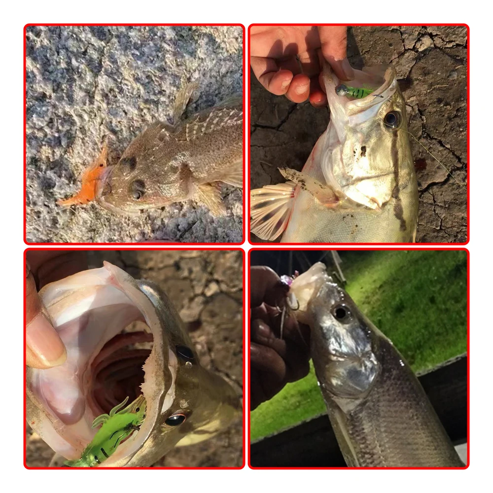 10Pcs 4cm 1.5g Soft Shrimp Shrimp Worm Shrimp Fishing Lure Tackle Luminous Wobbler Perch Carp Silicone Sharp Lure Artificial