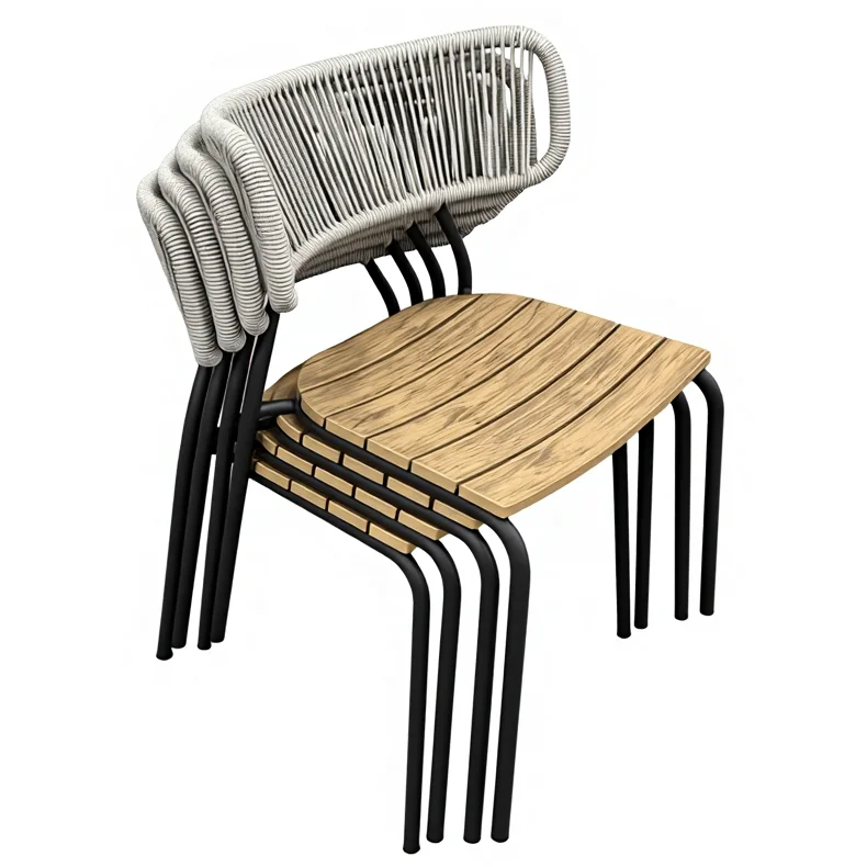 Immagine 6: Sedia da Giardino in Rattan di Alta Qualità per Interni ed Esterni, per Caffè, Ristoranti e Hotel