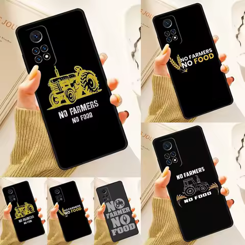 No Farmers No Food Case For Samsung Galaxy S24 Plus S23 S20 S21FE Lite S22 Ultra Note 20 S8 S9 S10 Phone Coque