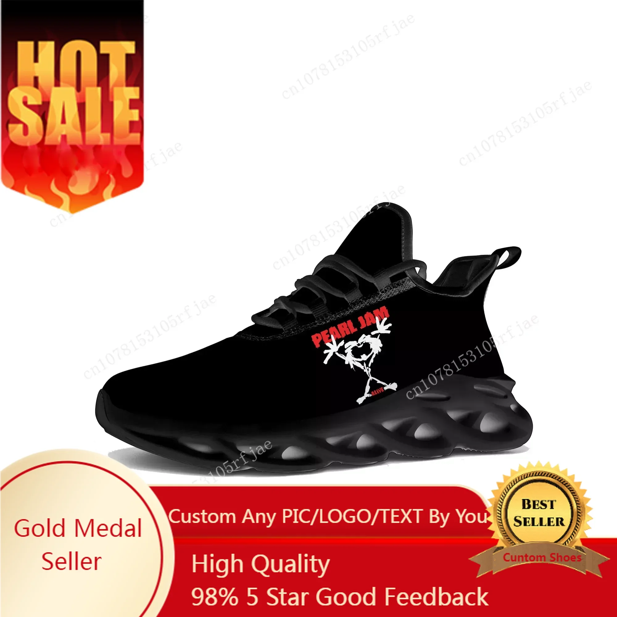 

Pearl Jam Rock Band Flats Sneakers Mens Womens Sports Running Shoes Sneaker Lace Up Mesh Footwear Tailor-made Shoe
