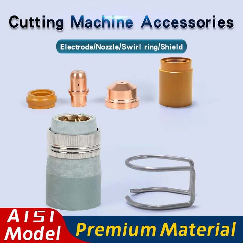

A151 Plasma Torch Consumables Copper Electrode Nozzle Retaining Cap Diffuser Hand Plasma Cutting Torch with Torch Consumables