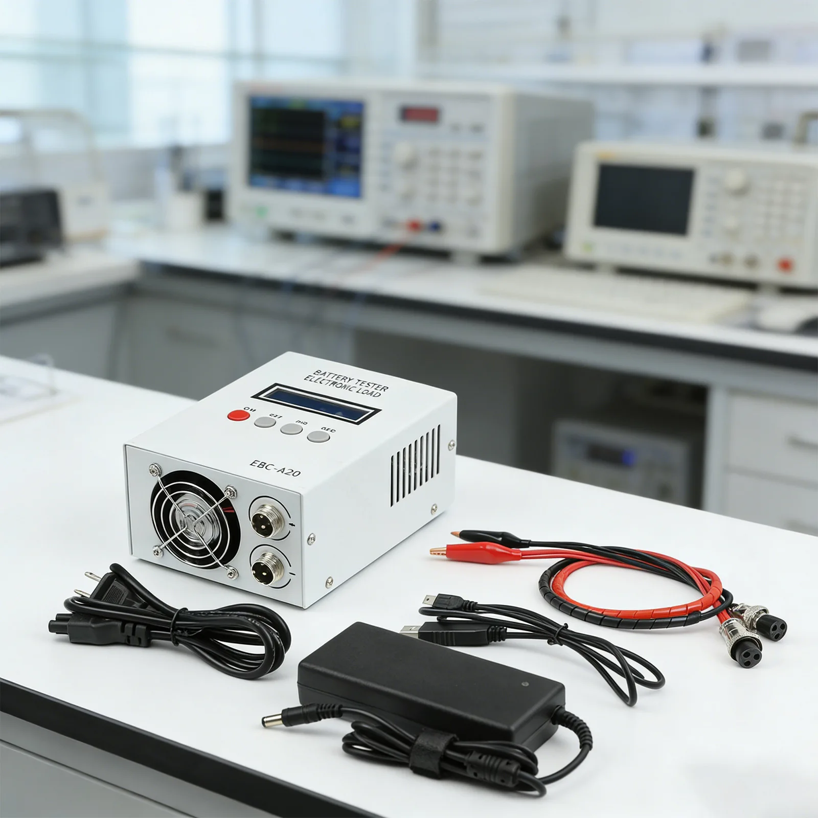 Lead-Acid Analyzer EBC-A20 For Lab Use For Workshop Use Grey Adjustable Current Battery Tester Tools Cycle Charge-discharge