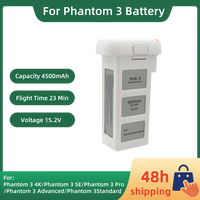 For Phantom 3 Battery 4500mAh 15.2V Flight Time 23 Minutes Compatible Phantom 3 Pro Series Drone Intelligent Flight Battery