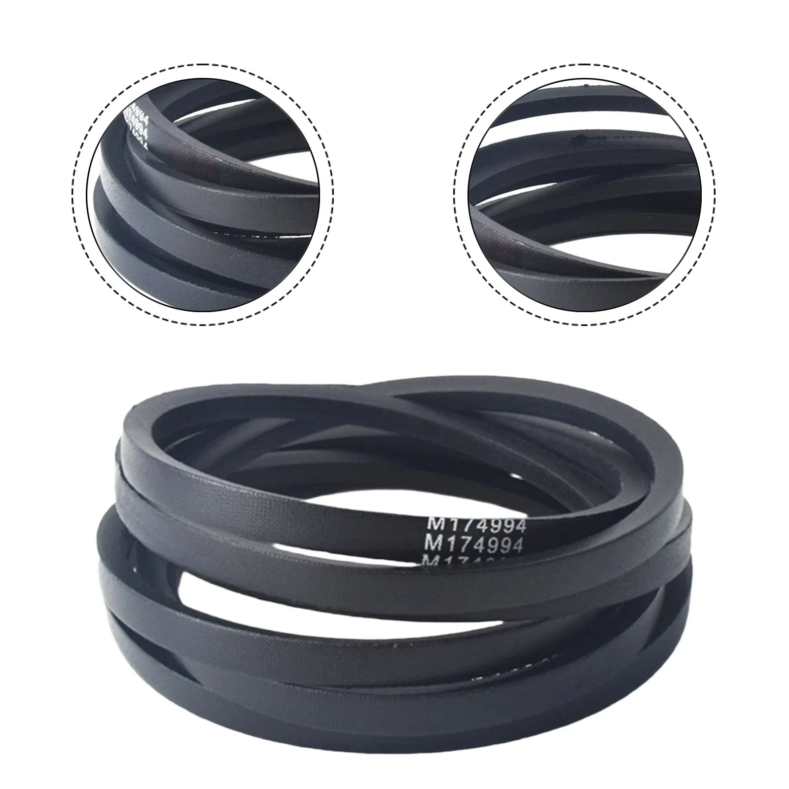

Replacement Lawn Mower Belt Lawn Mower M174994 Replacement Black Lawn Mower Belt Natural Rubber Heat Resistant High Elasticity