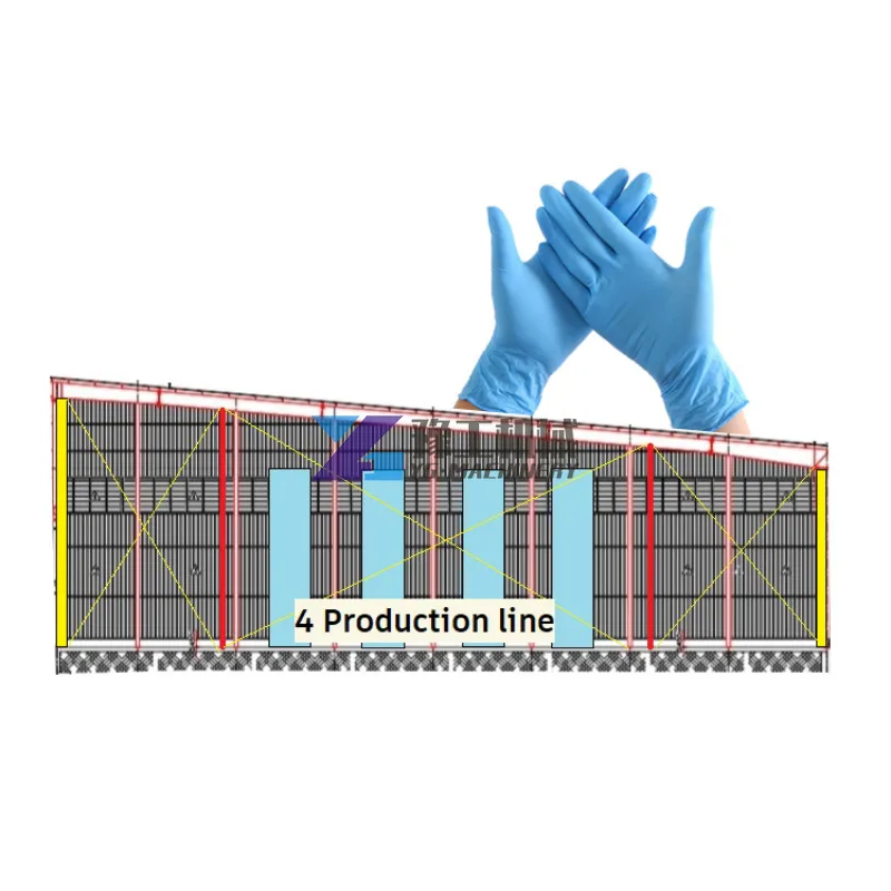 Guanti manuali in lattice usa e getta automatici YG che producono la macchina Macchina automatica per guanti in lattice del produttore cinese