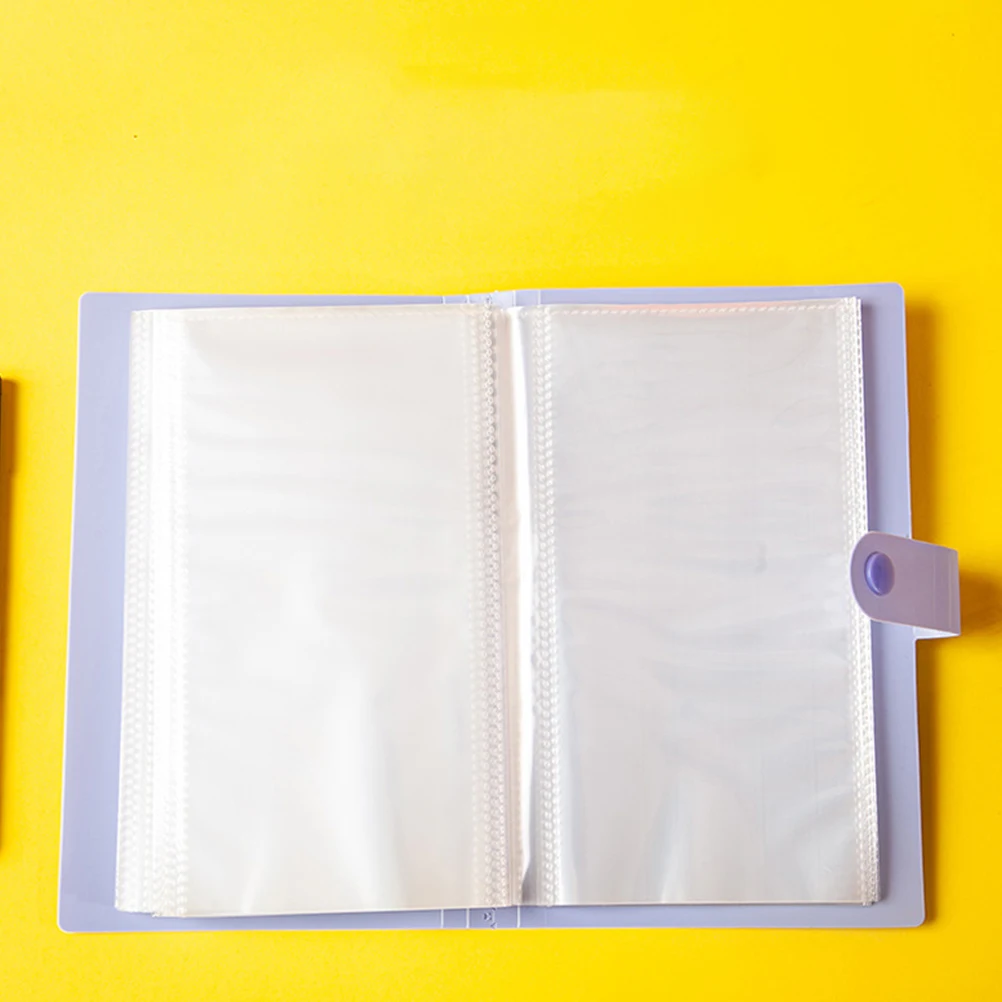 

2Pcs Paper Money Album Book 100 Banknotes Capacity Portable Elegant Color Coin Book Commemorative Notes Protection Bag Included