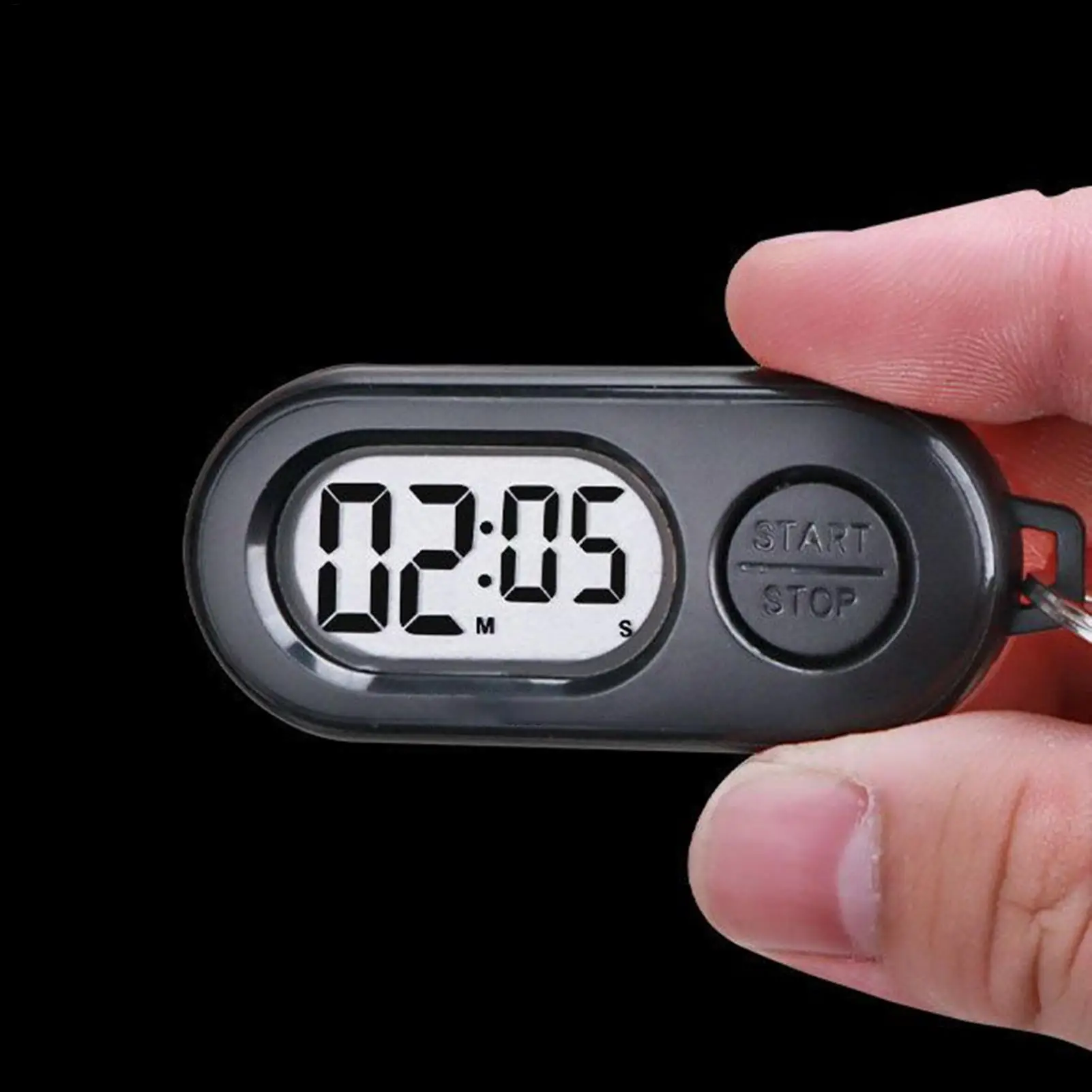 ساعة مؤقت صغيرة رياضية توقف الموقت المفاتيح المحمولة شاشة LCD تصميم ساعة العد التنازلي متعددة الوظائف للمعلمين الرياضيين