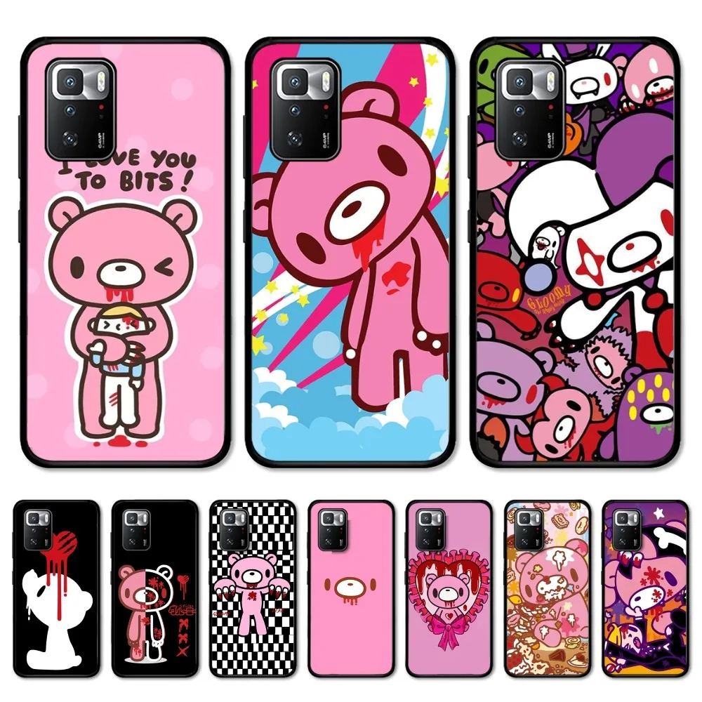 

Cute G-Gloomy B-Bear Phone Case For Redmi Note 4 X 5 A 6 7 8 T 9 9S 10 11 11S 11Epro Poco M3 Pro