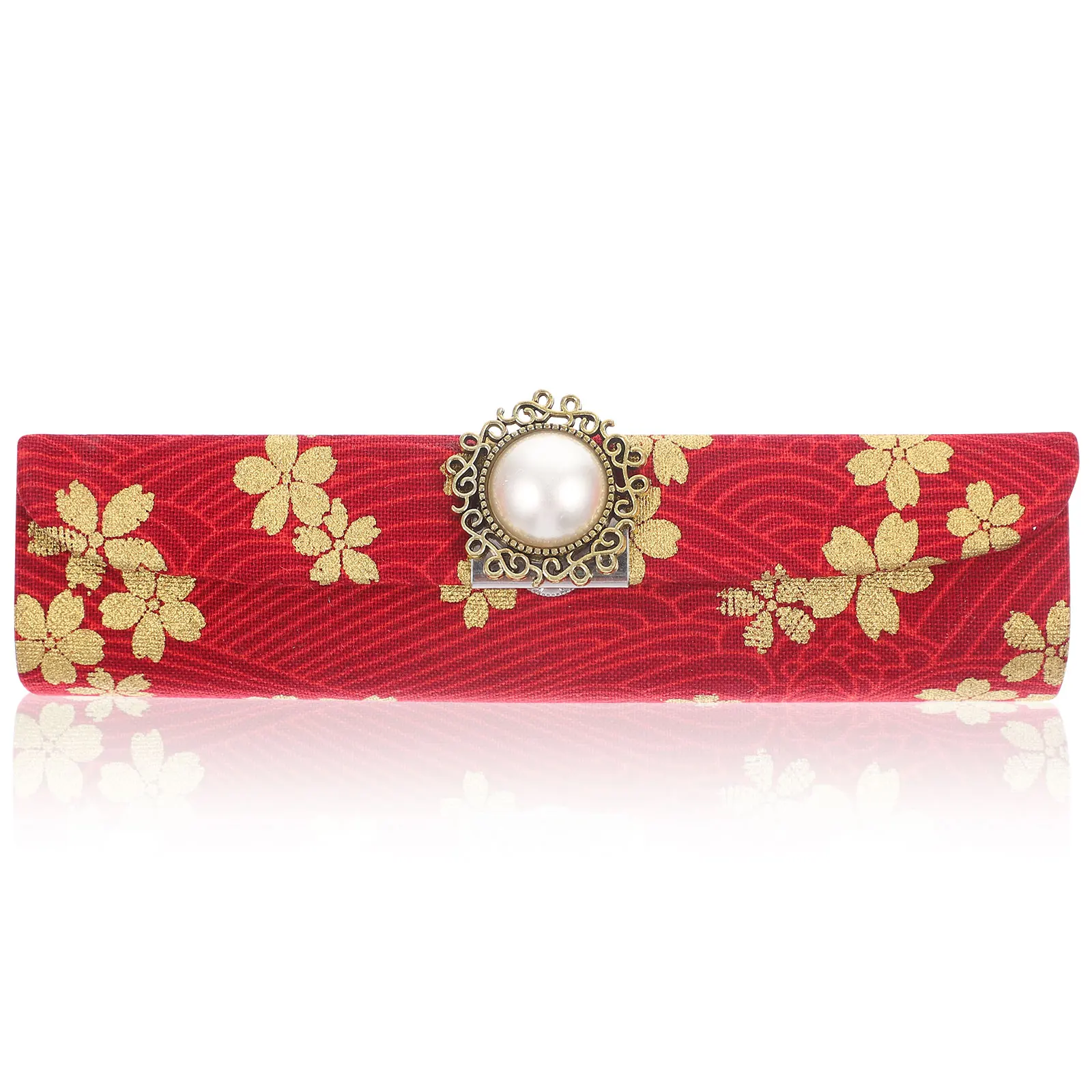 

Lipstick Storage Box Vintage Red Cases with Mirror Organizer Travel Size Portable Lip Gloss Holder Case For Woman