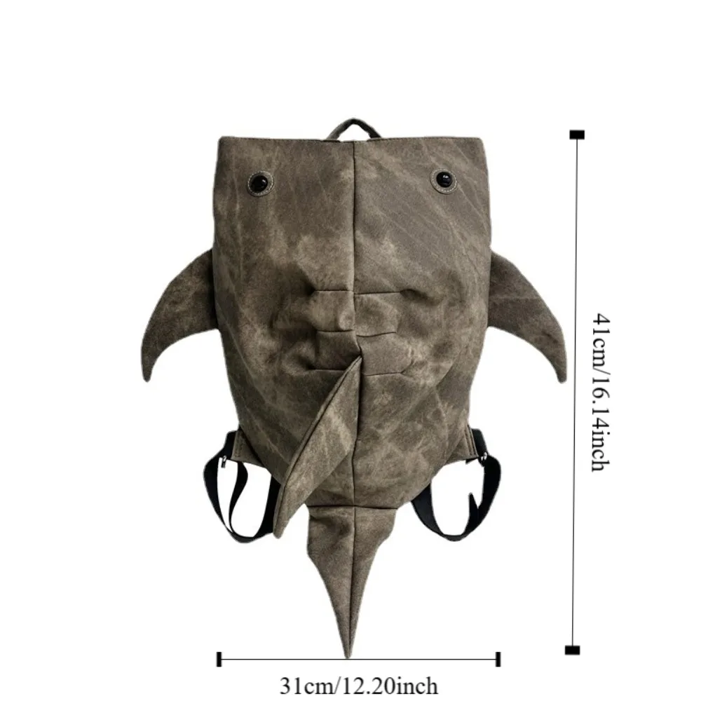 Mochila con forma de tiburón y ballena Animal, mochila escolar con cremallera impermeable con dibujos de tiburones para estudiantes, bolso de gran capacidad