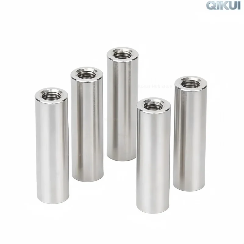 M2 M2.5 M3 M4 304 Stainless Steel Female Thread Double Ended Cylindrical Pin Locating Dowel Pin Both Ends with Hole Length 4-100