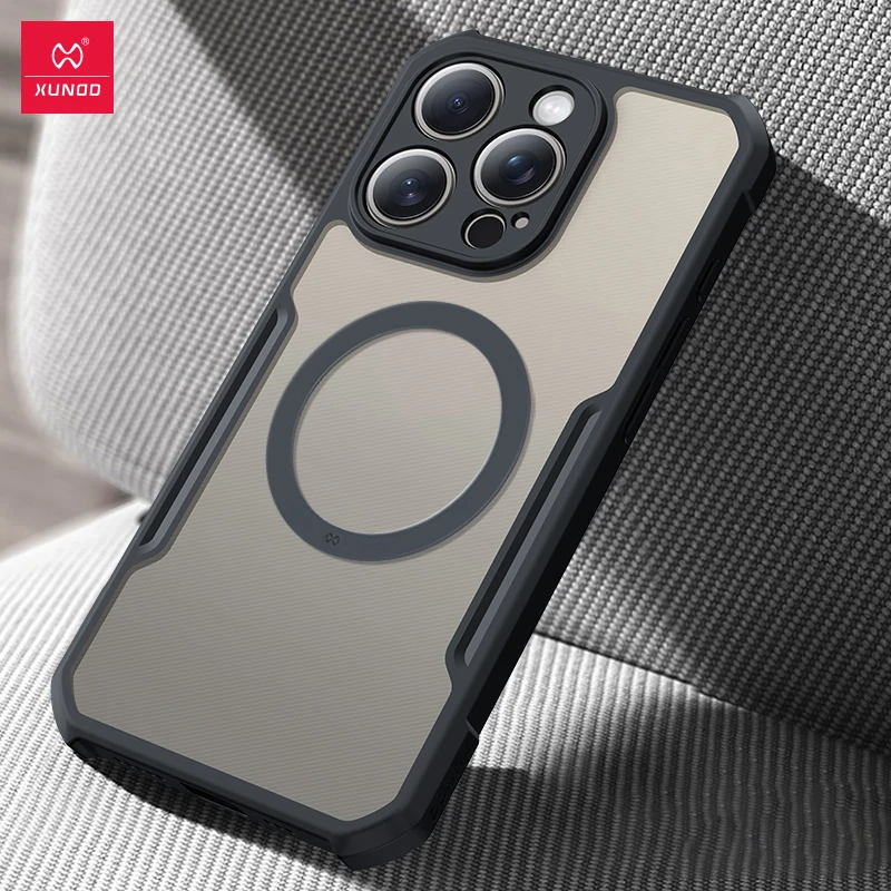 Xundd Hülle für iPhone 15 14 16 17 Pro Max 17 Air Phone 13 Pro 12 Magnetische Hülle, Airbag-Stoßfeste Schale, Kameraschutz-Abdeckung – Detail 21