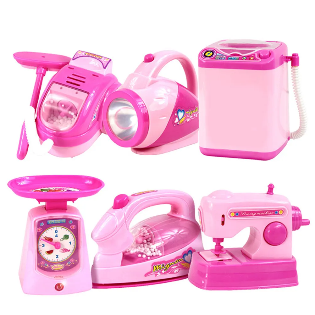 

Electric Mini Sewing Machine with Sound DIY Kids Toddlers Creative Learning Gift Safe Design Battery Not Included