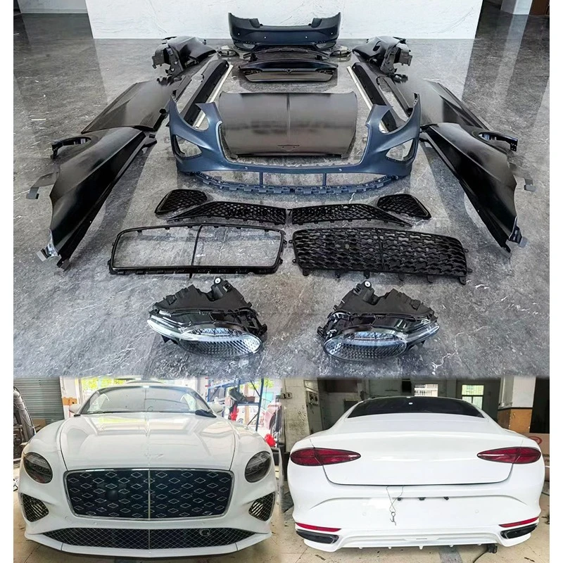 

2005-2024 Car Modification Upgrade 2025 Model Surrounds Old to New Front Bumper Rear Bumper Body Kit for Continental GT
