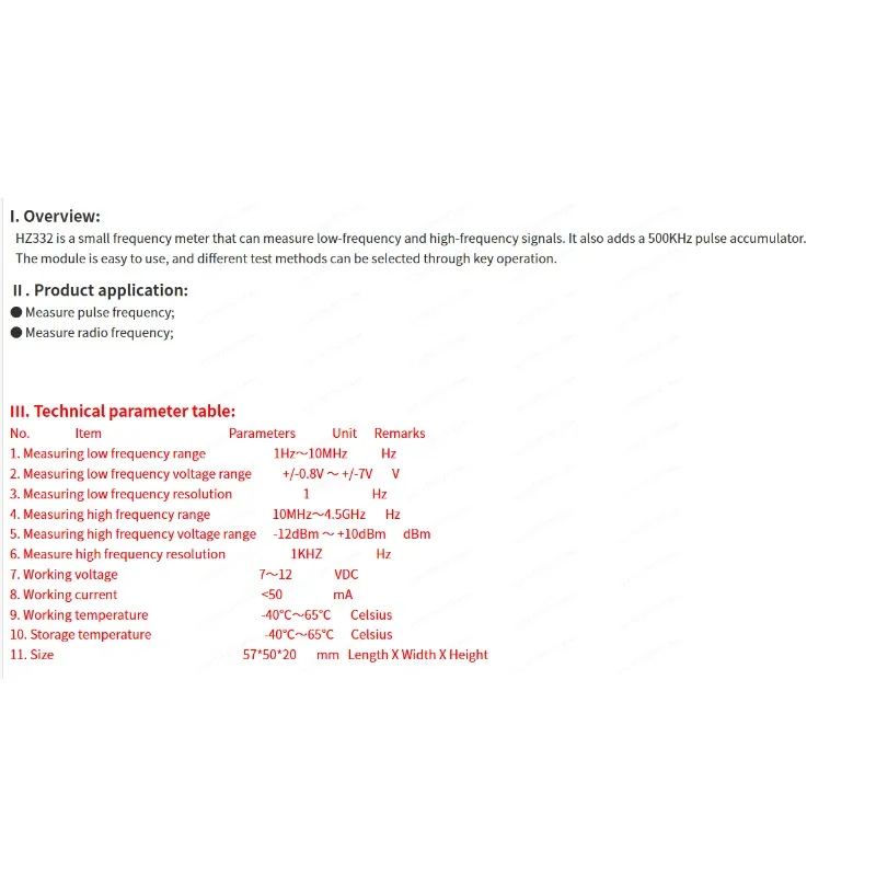 1Hz To 4.5Ghz Rf Fr…
