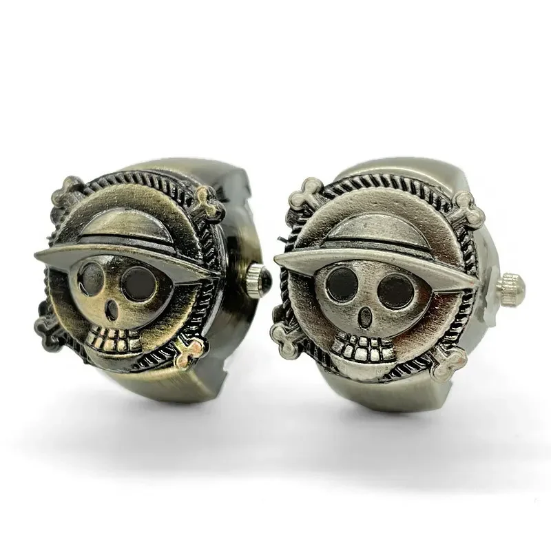 قطعة واحدة فنجر ساعة كارتون خمر الشرير البسيطة حزام مطاط سبيكة الساعات زوجين خواتم مجوهرات ساعة كوارتز ساعة خواتم هدية #4