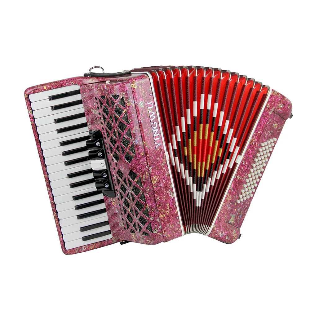 Parrot Brand Music Instrument 34 Keys 60 Bass Button Accordion For Child