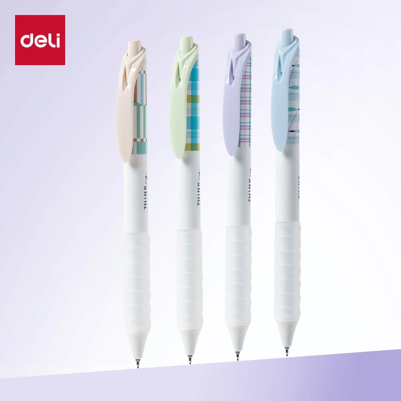 

Deli 4/8pcs 0.5mm Black Ink Quick-drying Cute Gel Pen School Student Supplies Kawaii Gift Office Supplies Stationery Signing Pen