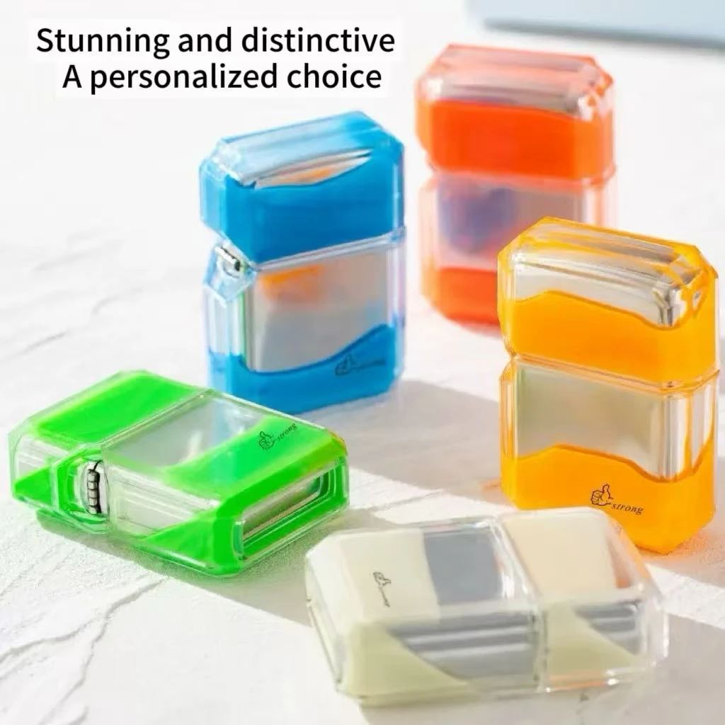 

Creative Personalized Luminous Colorful Flowing Sand Retro Grinding Wheel Lighter Outdoor Windproof Cool Lighter