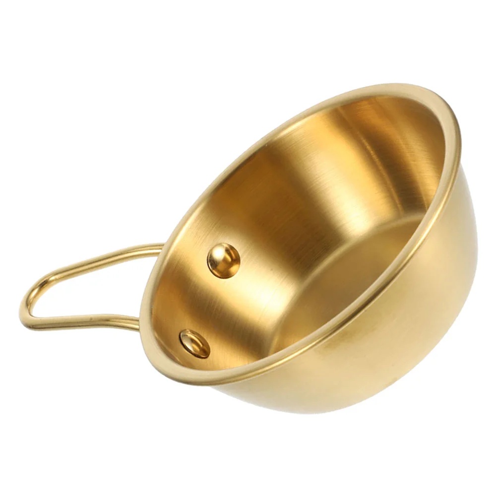 

Seasoning Bowl Canteen Rice Dip Dish with Handle Sauce Ocean Dipping Bowls Round Soy Korean Kitchenware Style