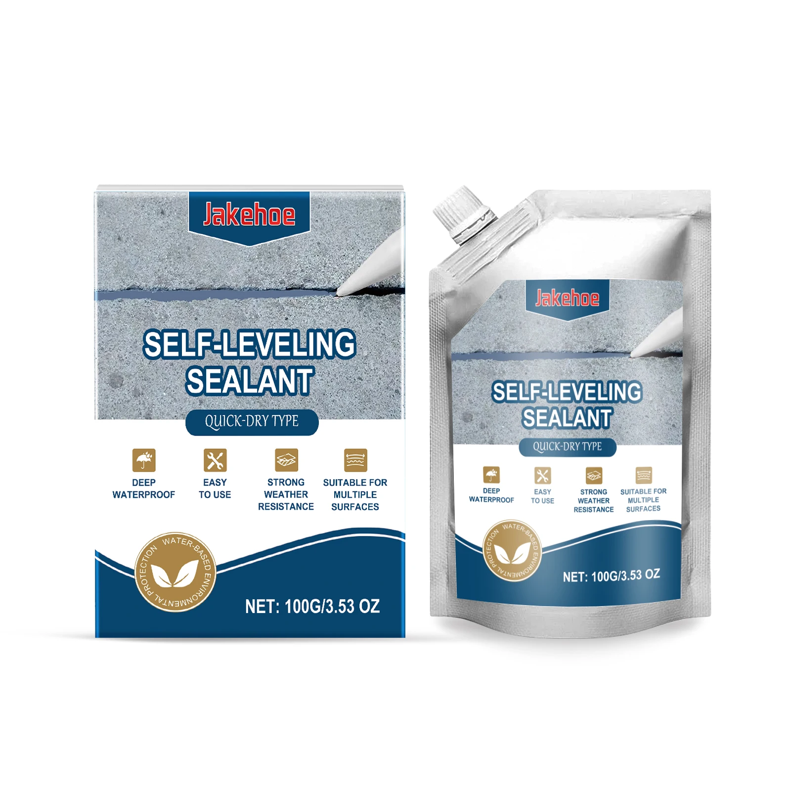 Concrete Crack Filler Self Leveling Sealant Quick Drying Waterproof Reduce Leak Water Seepage Roof Wall Floor Gaps Filler Glue