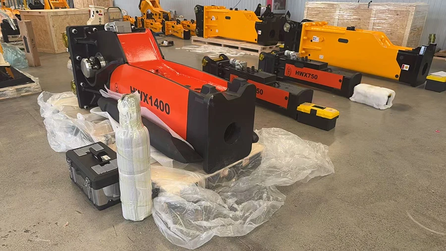 HWX750 HWX1400 المطرقة الهيدروليكية حفارة كسارة الصخور المطرقة لأعمال هدم البناء #6