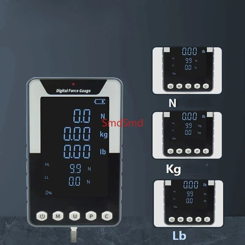 DF-50N;5KG;11LB Digital Force Gauge Portable Pull Push Force Gauge Measuring Instrument Dynamometer With Computer For Load Cell