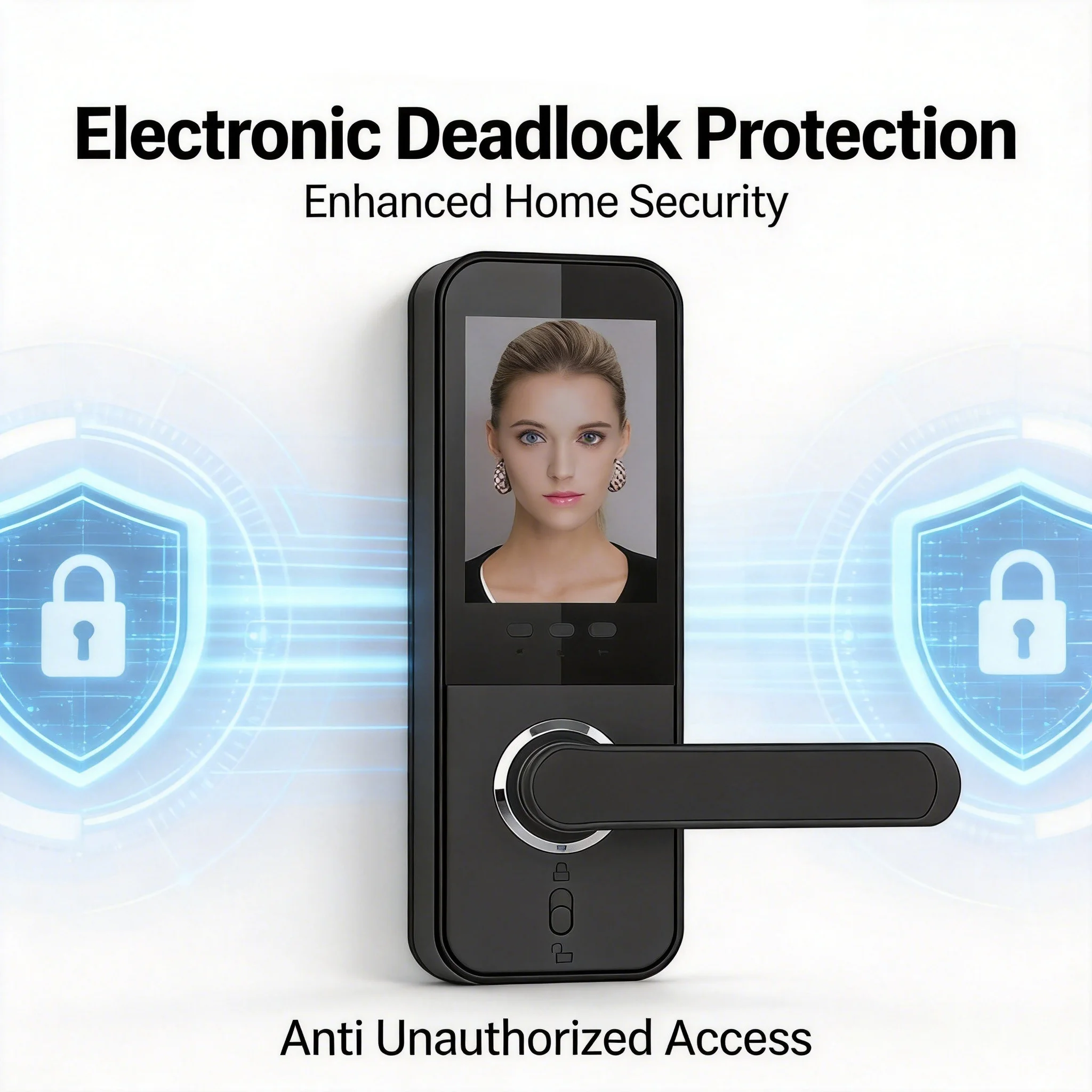 Durable  House Smart Lock Combination Control Keyless Entry Matter Protocol Anti Lock 210*68mm Panel Home Apartment Use