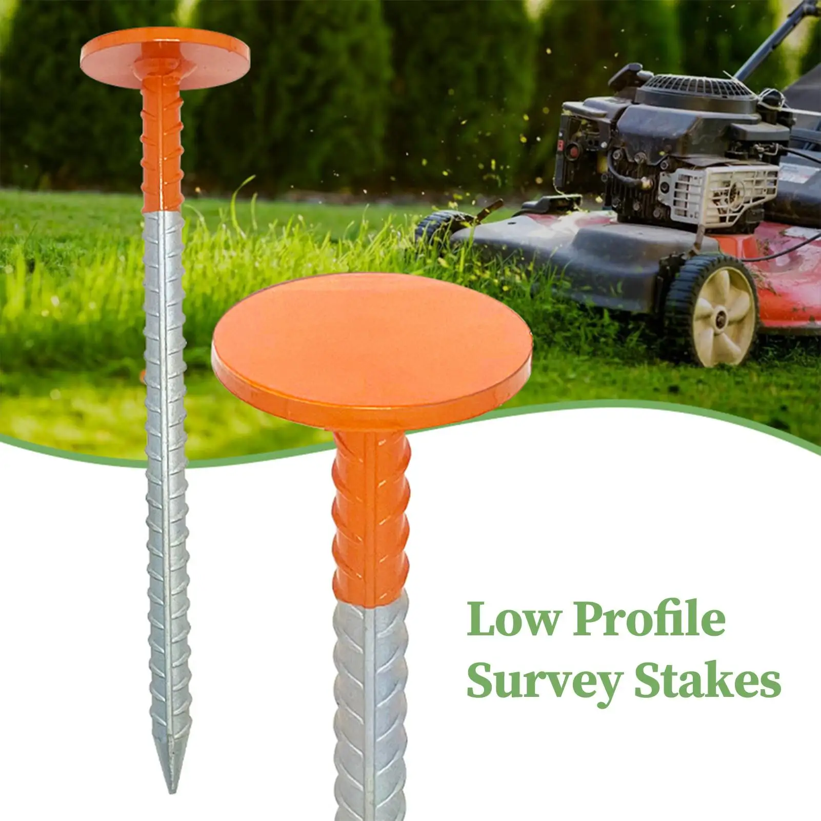 علامات خط الممتلكات مكونة من قطعتين شديدة التحمل وعالية الوضوح وعلامات مسح منخفضة المظهر أوتاد حدودية لساحة درب الحديقة