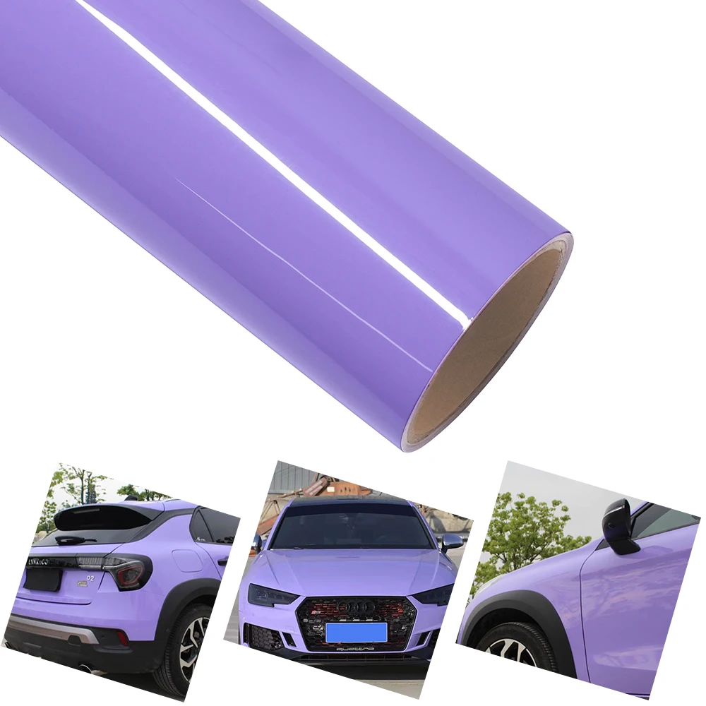 

Виниловая пленка для авто PET Ultra Gloss Violet Purple с функцией отвода воздуха, самоклеящаяся, для декоративной отделки кузова автомобиля