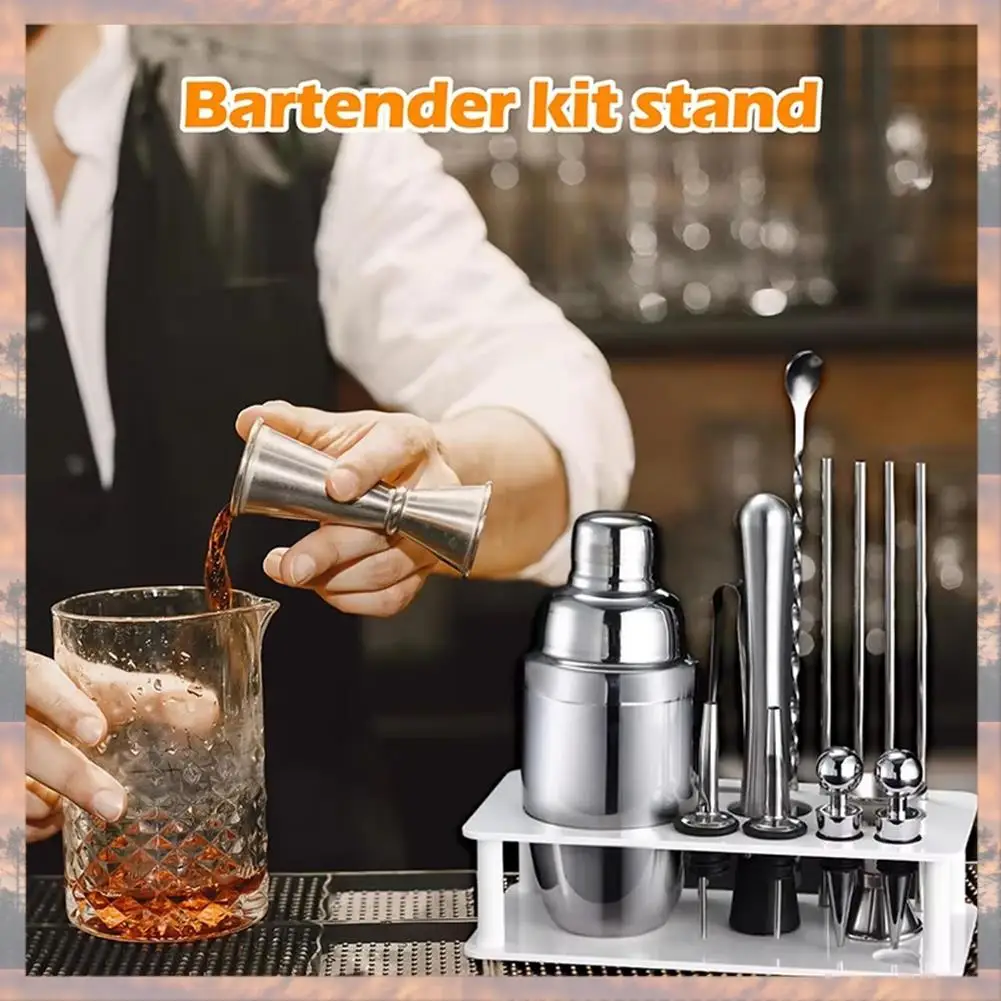2025 Trend Beauty-Flier Cocktail Shaker Set Stand,Bartender Kits Storage Holder,Cocktail Bartending Set Stand For Cocktail Lover