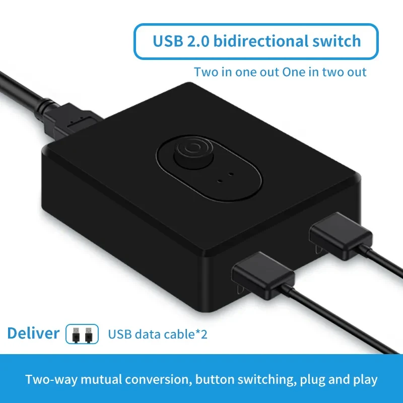 USB 3.0 KVM Switch USB Hub 1x2/2x1 Switcher USB3.0 Switch Shared Controller Splitter for Laptop Computer Printer Keyboard Mouse