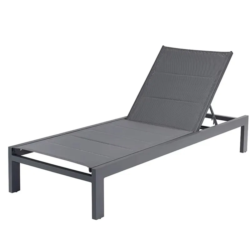 Modern Luxury Outdoor Swimming Pool Seaside Beach Courtyard Hotel Waterproof Aluminum Frame Stackable Sun r with Wheels
