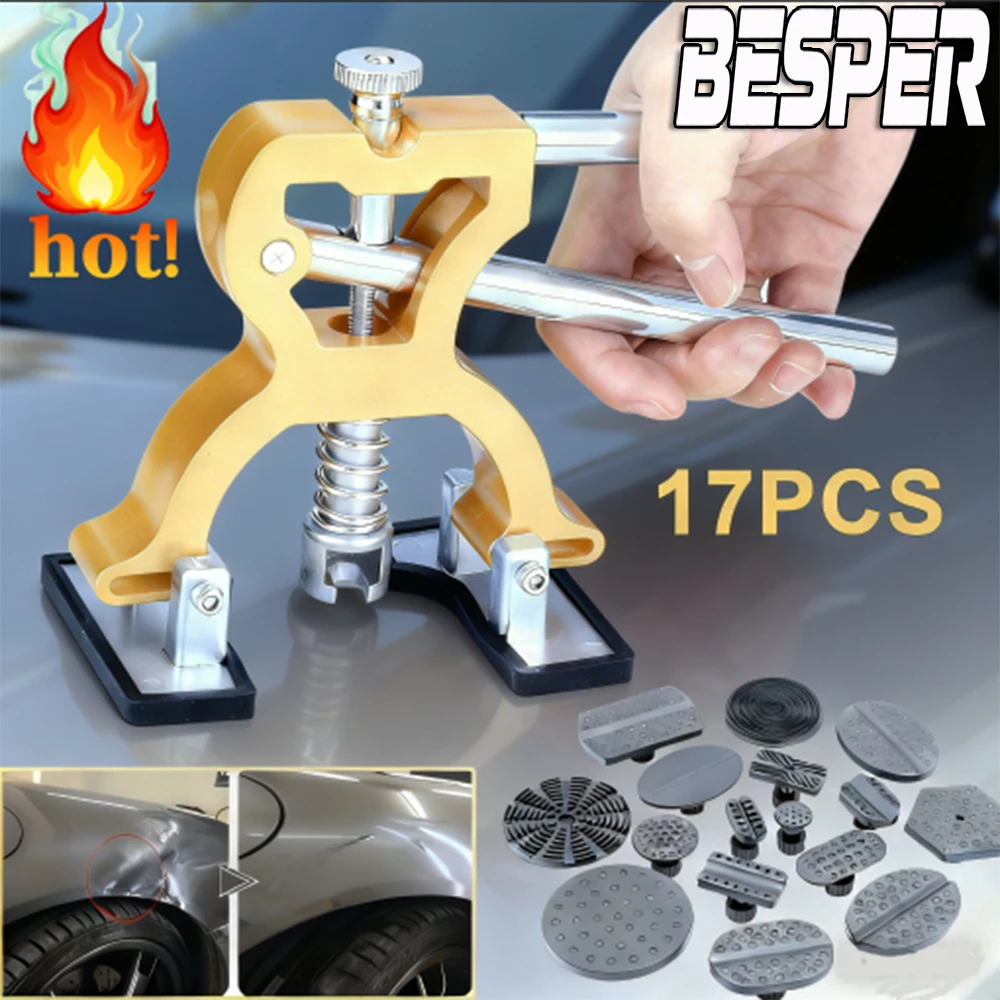 

Набор для удаления вмятин на автомобиле из 17 предметов, без покраски, для самостоятельного ремонта вмятин от града, на дверях, на холодильниках