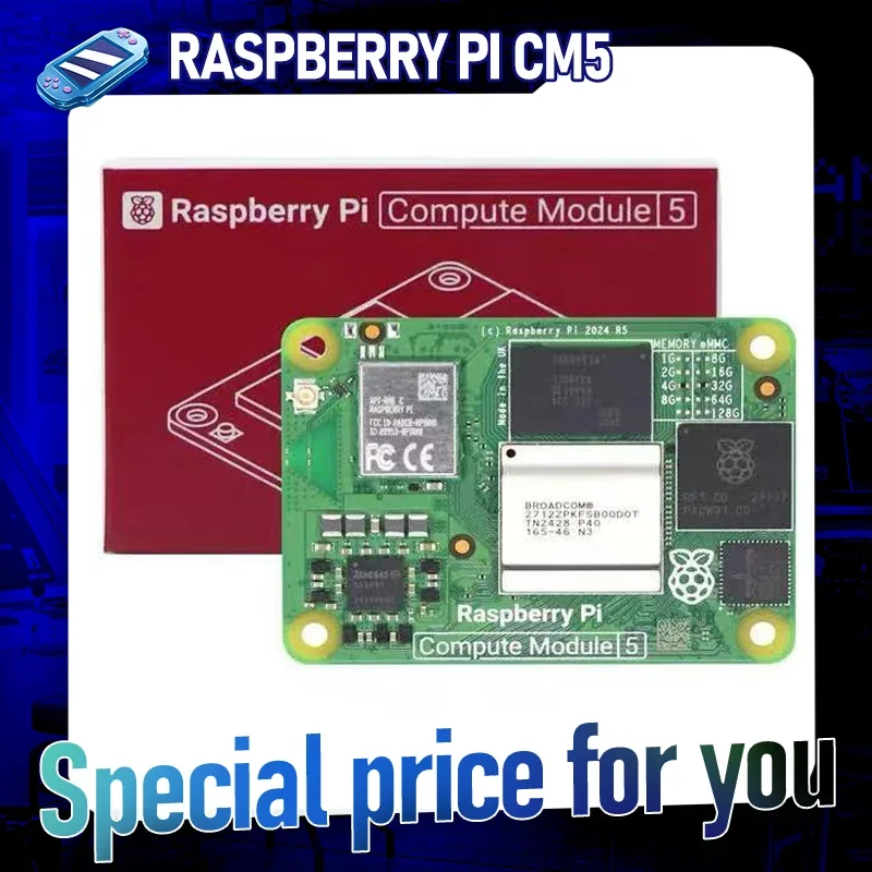 AeroPartsRPI-CM5 Raspberry Pi Compute Module 5 For UConsole Raspberry Pi CM5 Lite Broadcom BCM2712 800MHz VideoCore Quad-core Co