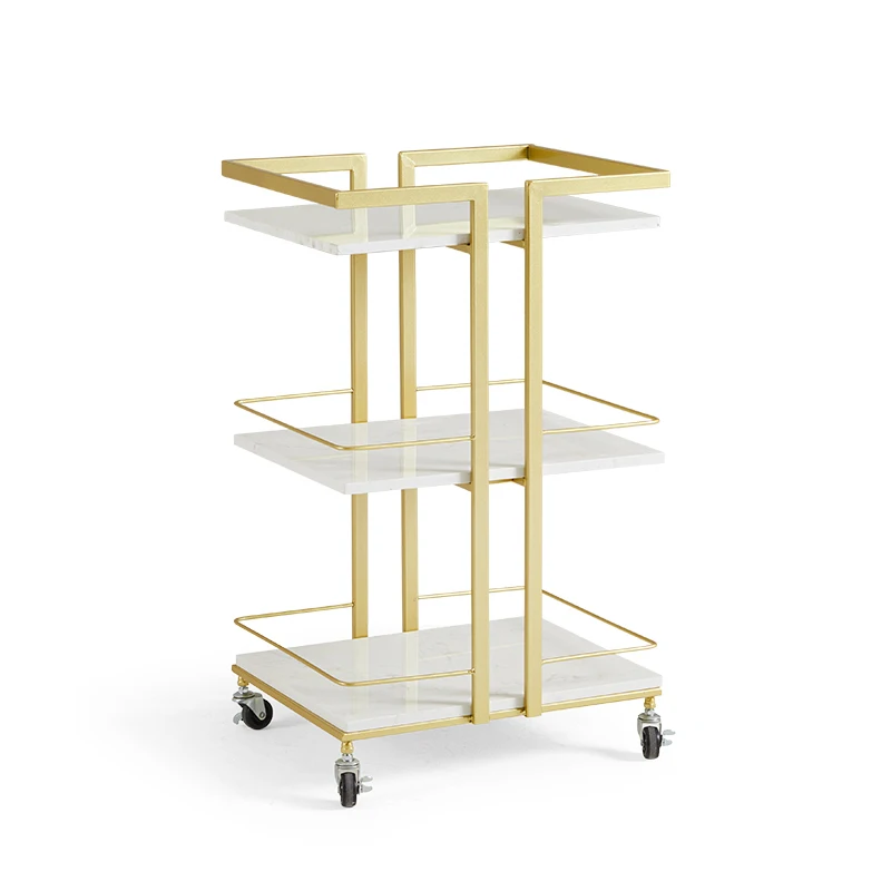 Modern Iron Slate Salon Trolleys Nail Salon Beauty Salon Tool Trolley Cart Multi-layer Mobile Storage Shelf Salon Furniture 트롤리