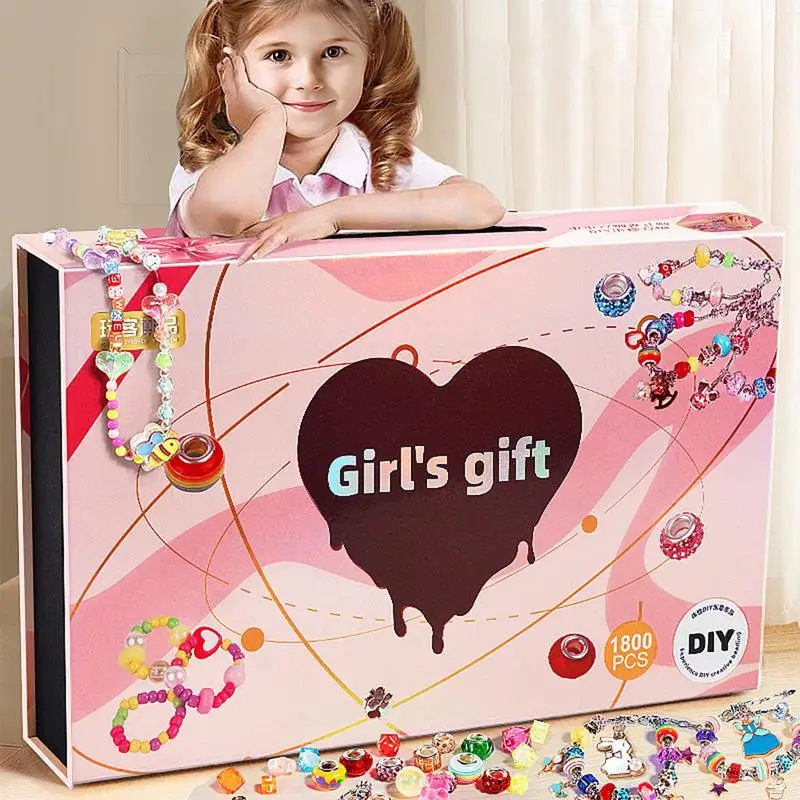 Jewelry Making Kit For Girls Educational Bracelet Making Supplies Exquisite Jewelry Kit Interesting Arts Crafts For Children