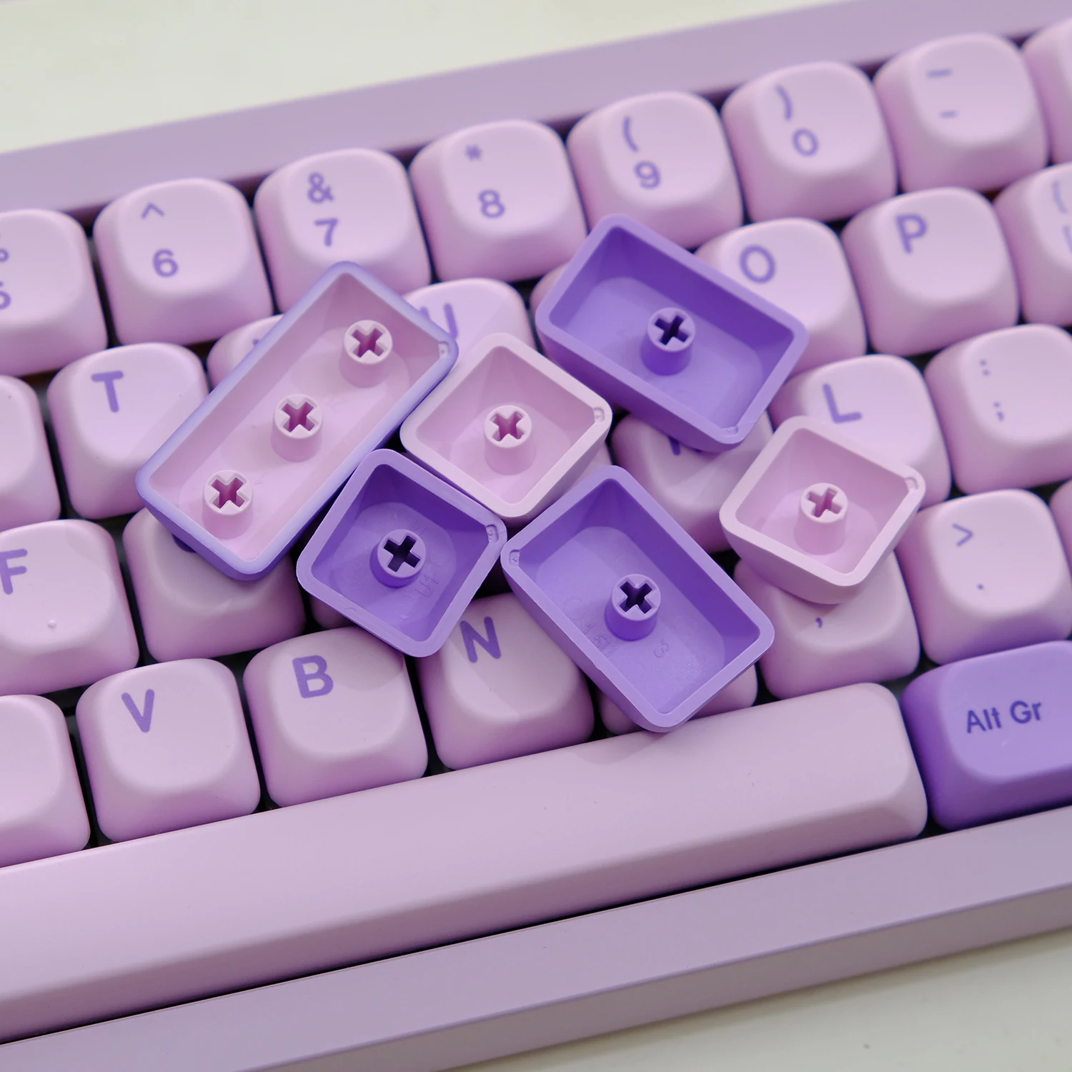 Imagem -06 - Kbdiy-gmk Frost Witch Keycap Perfil Coreano Pbt Koa Teclado Mecânico Jogo Personalizado 134 Teclas Caps para Interruptores mx