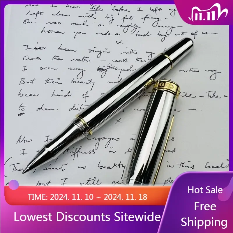 Montefiore High-end Metal Swiss Watch Brass Ballpoint Pen British Business Schmidt Black 0.5mm Refill Office RollerBall Pen