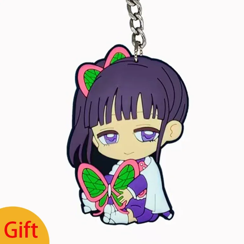 Adult Kids Anime Demon Slayer Kimetsu No Yaiba donna Kimono Tsuyuri Kanao Costume Cosplay copricapo a farfalla