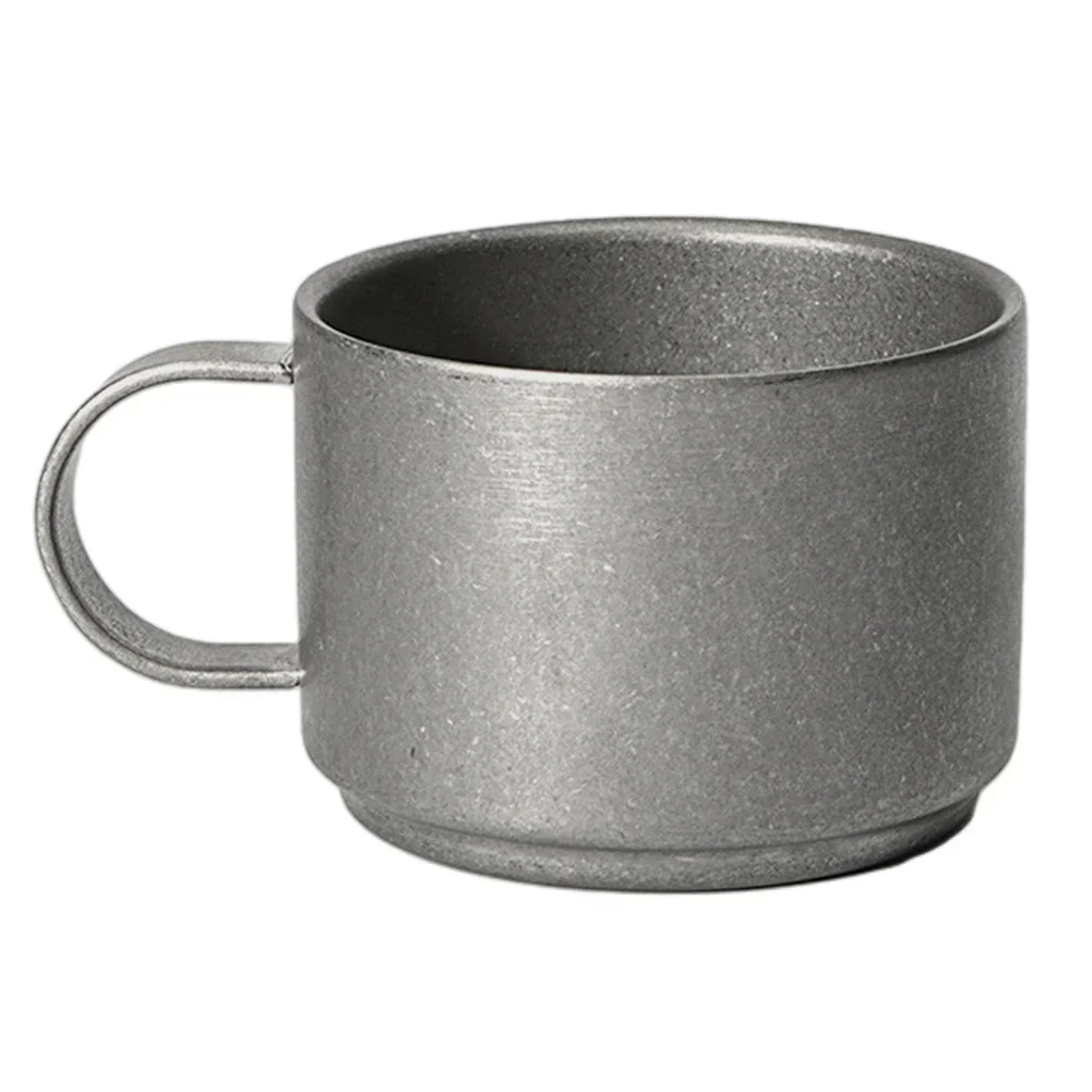 Cup Cups Coffee Cup Stainless Steel Cup 2.5mm/0.09in Thick 304 Stainless Steel 88g Vintage Finish 100ml Coffee