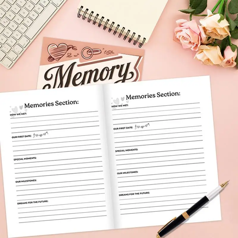 Photo Memory Book 1 Year Scrapbook 58 Pages Adventure Scrapbooking Supplies For Meaningful Valentines Retirement Moments