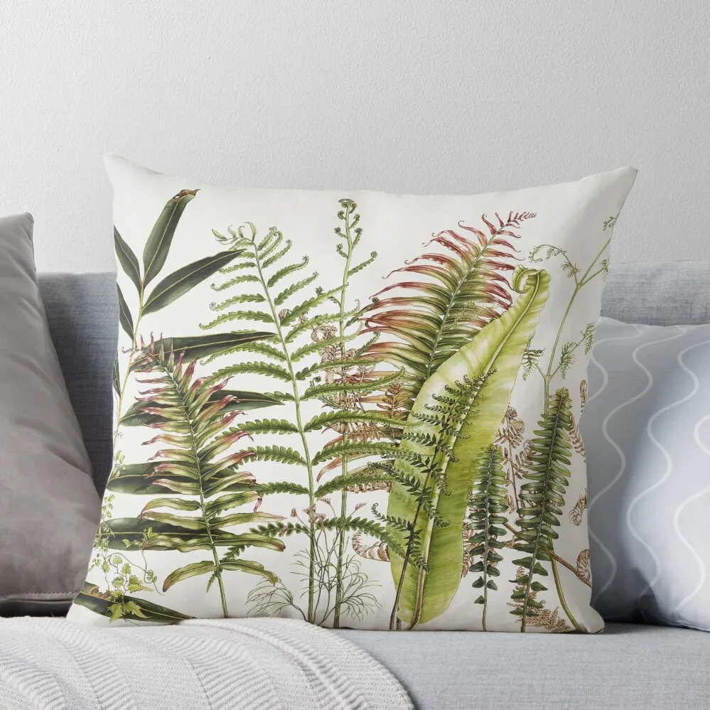 

Australian Ferns Throw Pillow Rectangular Cushion Cover Cushion Child Sofa Covers Christmas Pillow