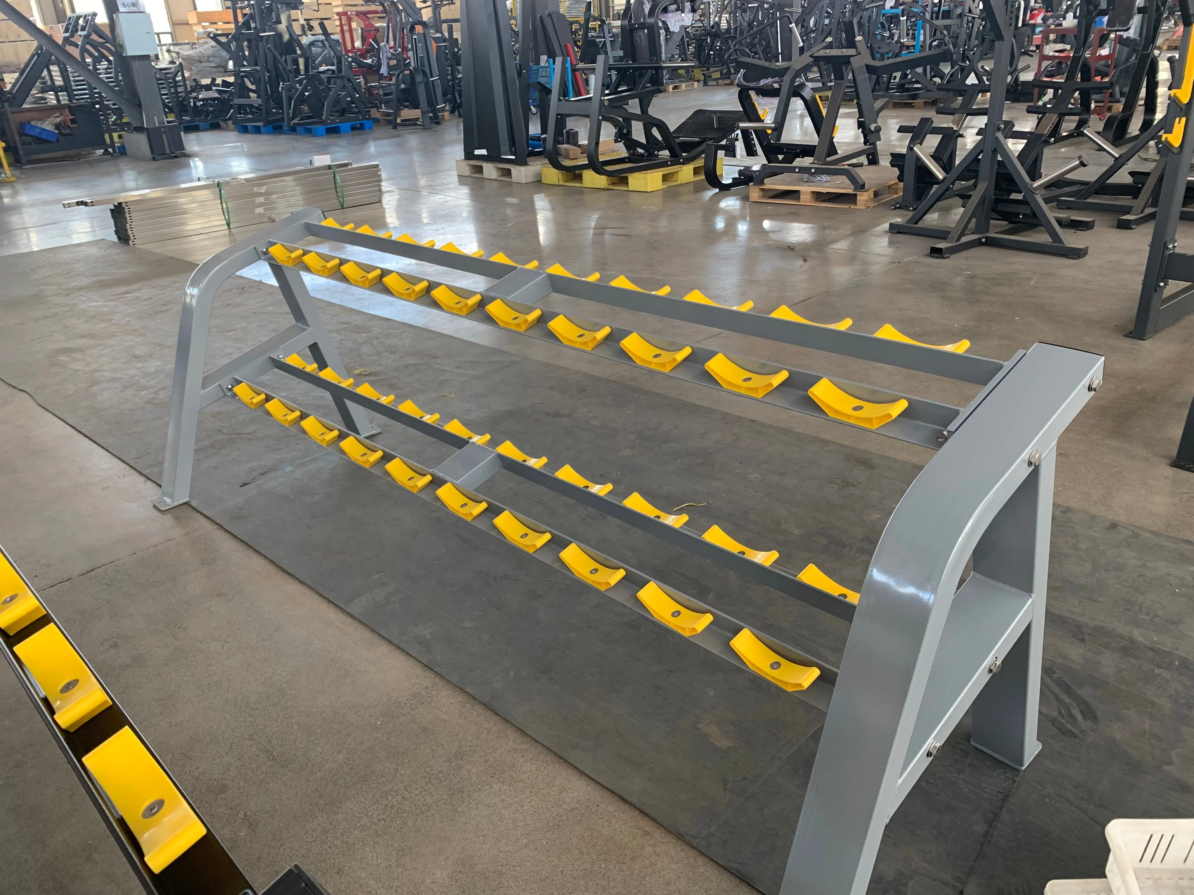 2026 Commercial Gym Metal Equipment Dumbbell Storage Stand Rack  Level 10 Pairs