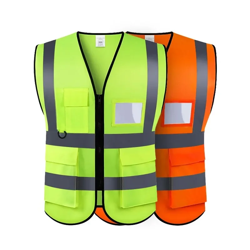 

Outdoor Work Reflective Safety Jacket Sports Motorcycle Riding Running Fishing Vest Sanitation Patrol High Visibility One Size