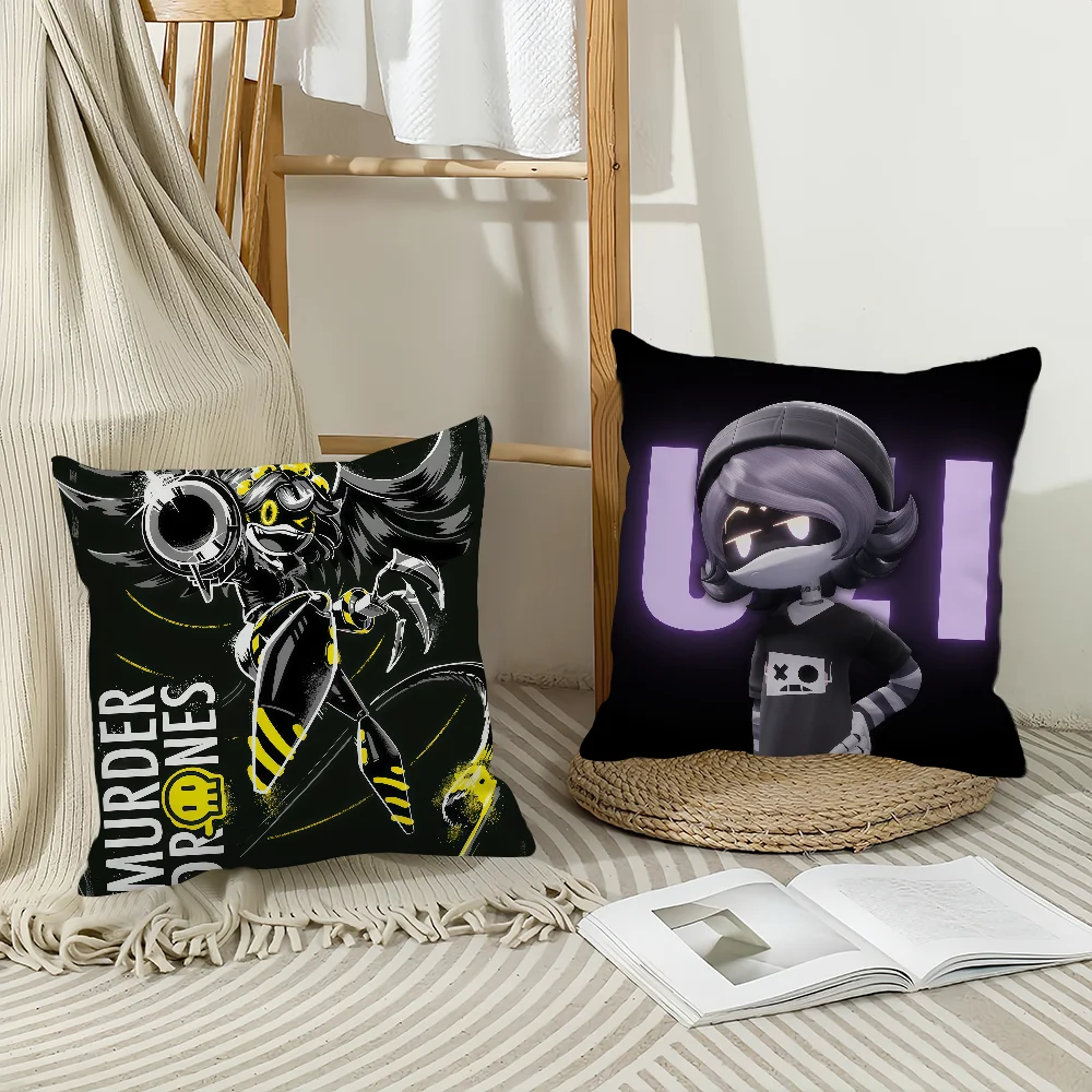 Cartoon M-Murder D-Drones cushion cover Anti-dustmite Sofa Cushion Decorative Office Cover Lounge Area Indoor & Outdoor Use