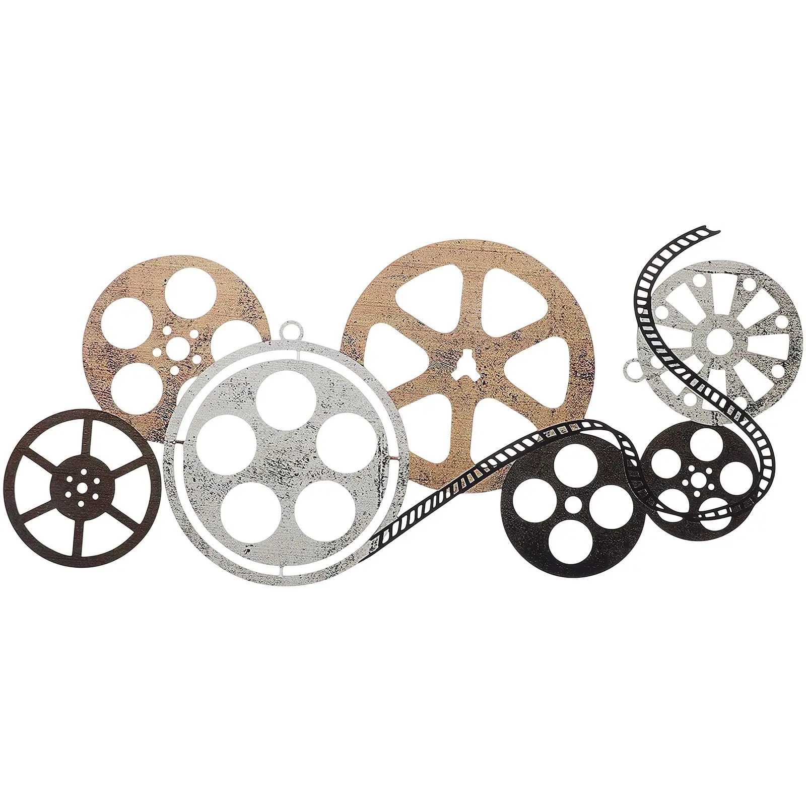 

Vintage Iron Art Decor Wall Hanging Sculptures Retro Style Home Garden Outdoor Indoor Decoration Pad Cover Throw Pillows