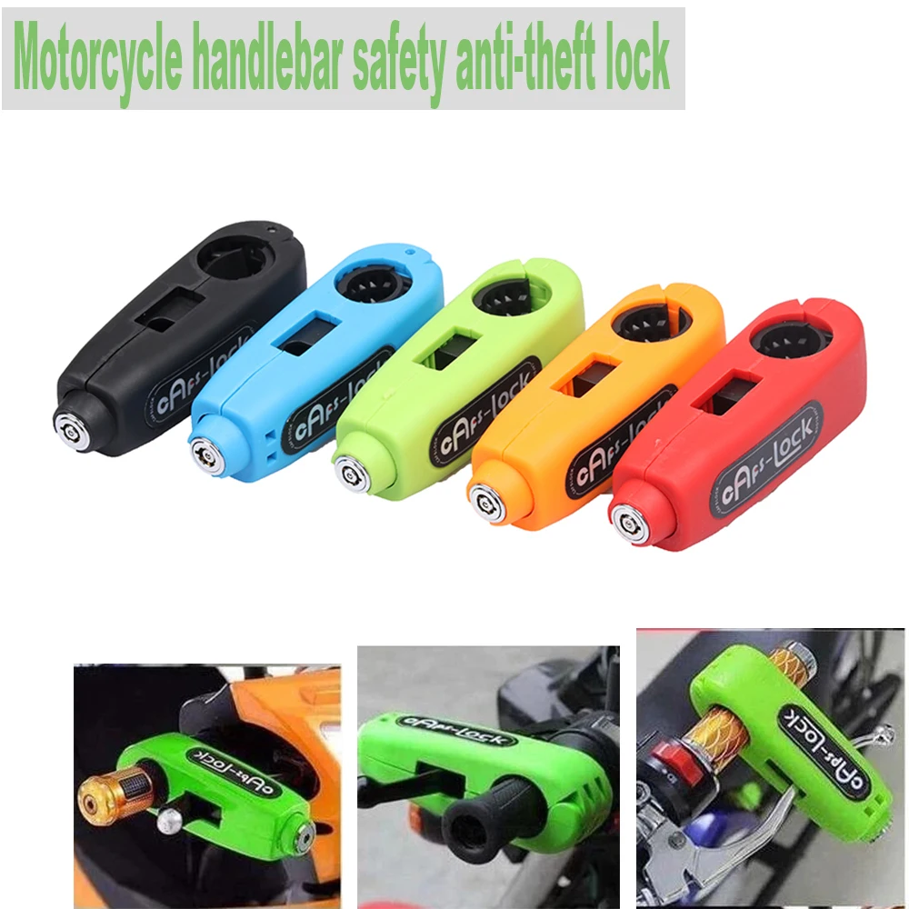 

Universal Motorcycle Front Brake Security lock Such As Yamaha Honda Kawasaki Suzuki Etc.Handlebar Safety Anti-theft Lock