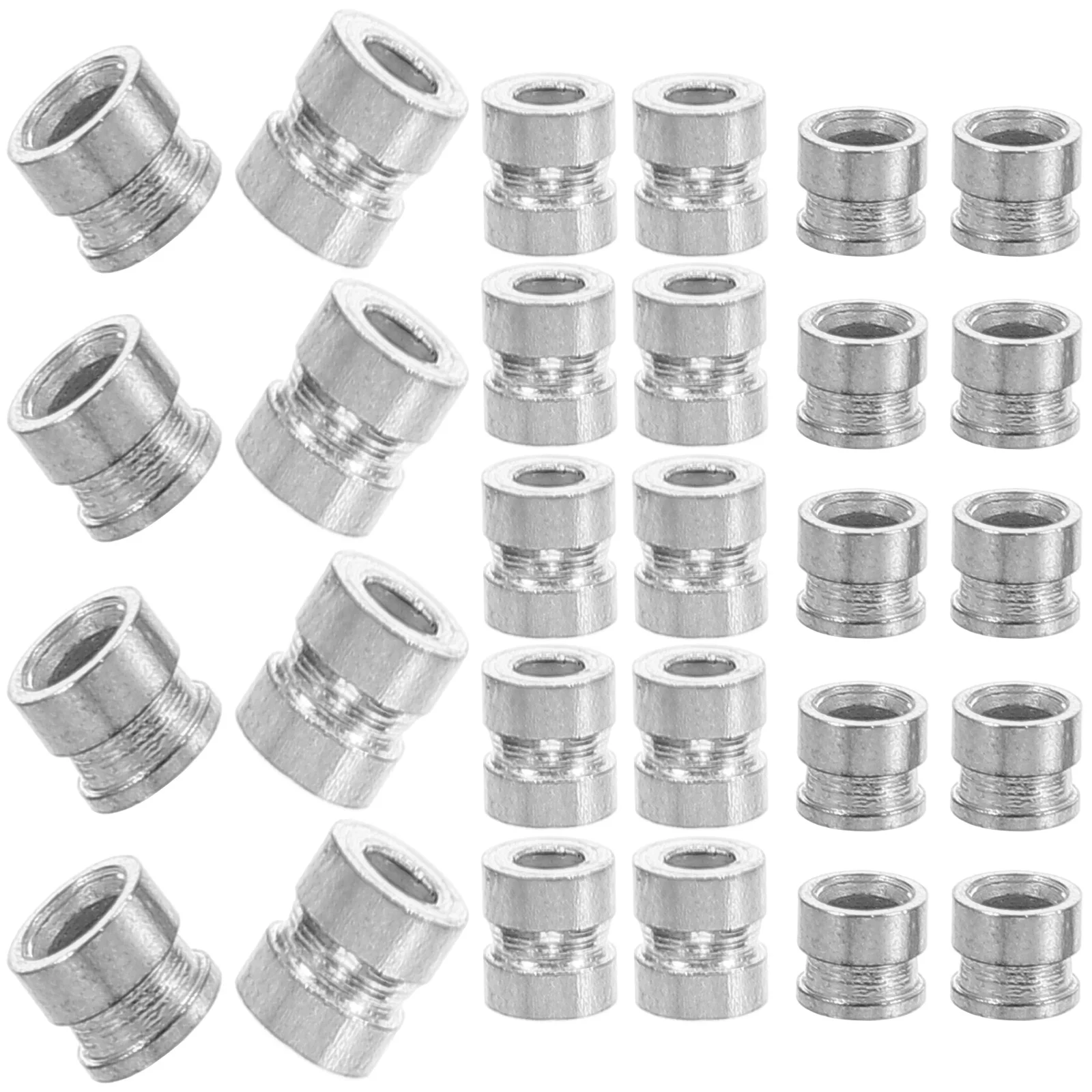 

20Pcs Guitar String Beads Metal Folk Acoustic Guitar Bridge Pins Replacement Parts Accessories for String Fixing and Anti-Slip