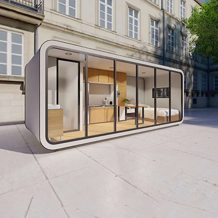 Cabas préfabriqués personnalisables, bureau de conteneurs mobiles de 20 pieds, hôtel de séjour à domicile, villa de villégiature préfabriquée